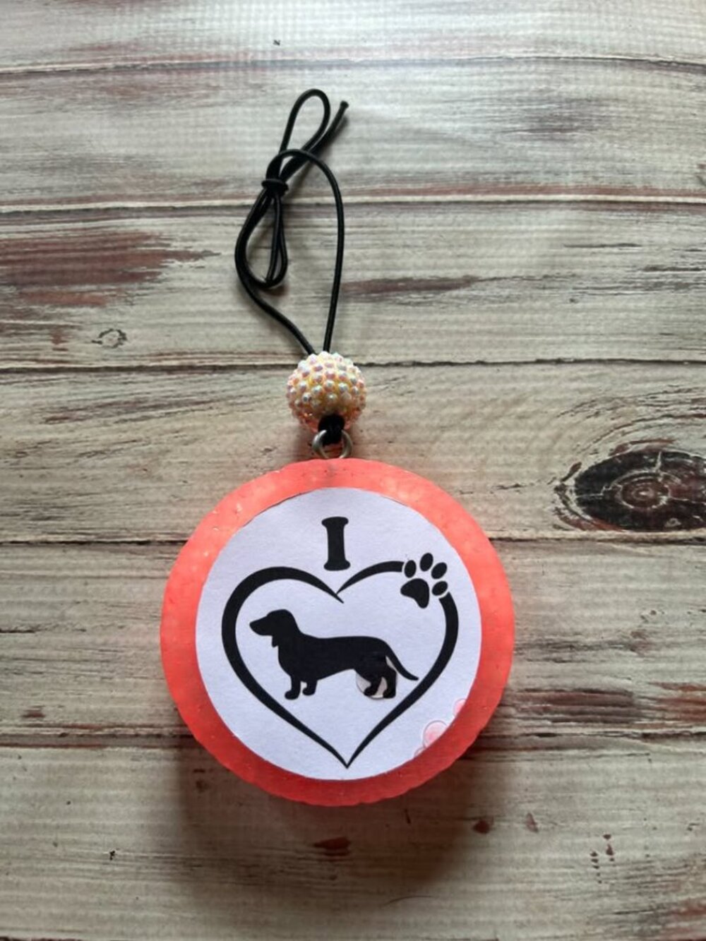 I Love Dachshunds Car Freshie